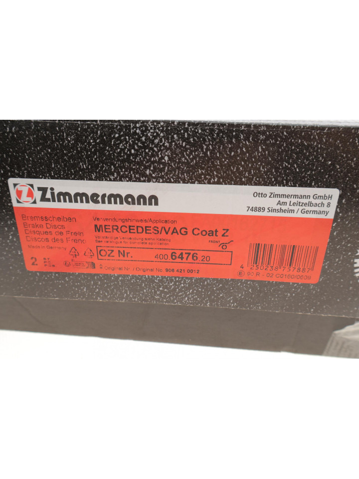 Диск гальмівний (передній) Sprinter W906/907/910/VW Crafter (з покриттям) (вентил.)