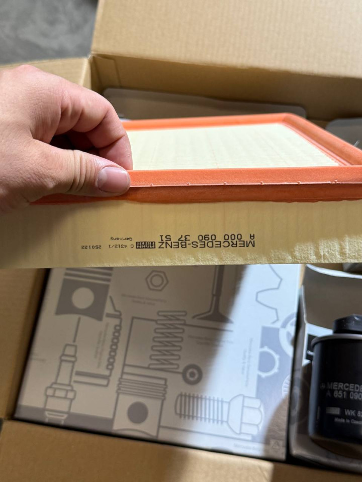 Комплект фільтрів масляний,паливний,повітряний Sprinter W906-907 OM651