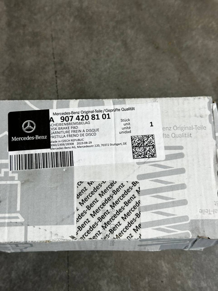 Колодки гальмівні Передні Sprinter W906-907-910/VW Crafter 06/ Vito (W639) ОДНОКАТКОВИЙ A9074208101